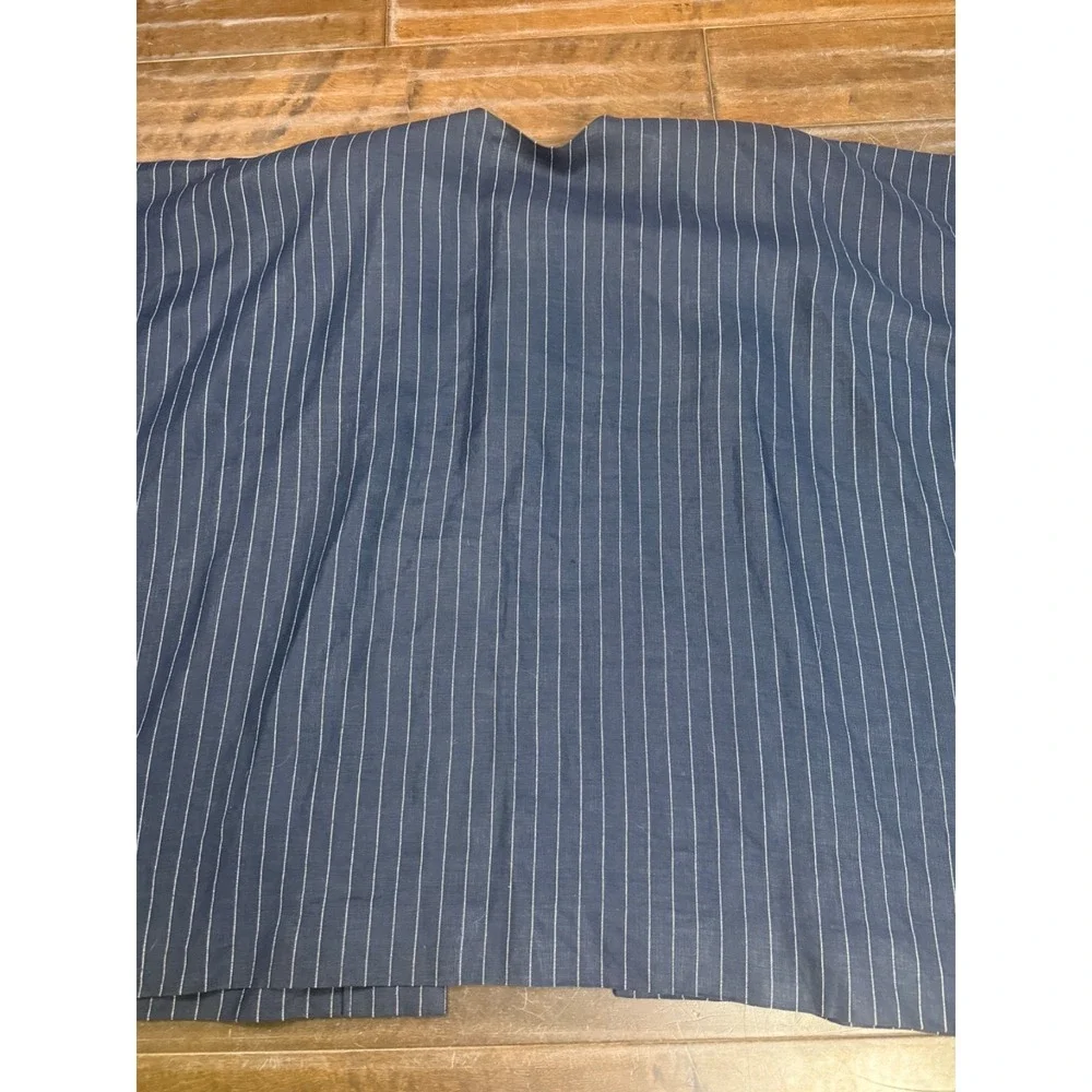 Shirin Guild Kimono Inspired Jacket Open Art Lagenlook Striped | Blue | Medium